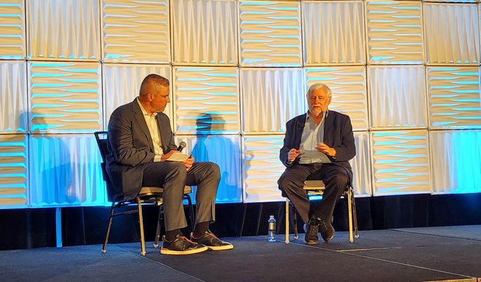 Avoya Travel's Chief Sales Officer Phil Cappelli with top-selling IA David Locke (left to right).