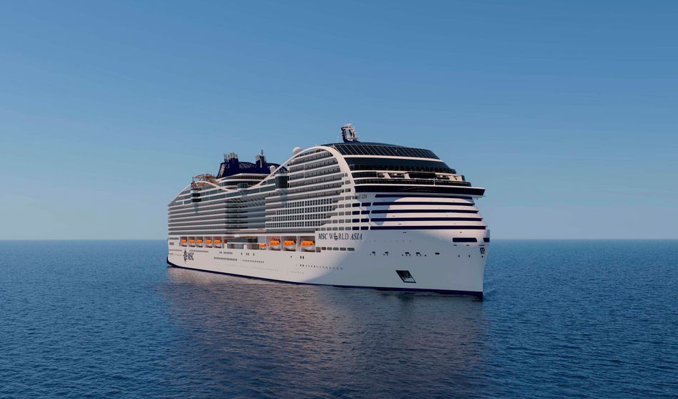 MSC Cruises' third World Class ship, MSC World Asia.