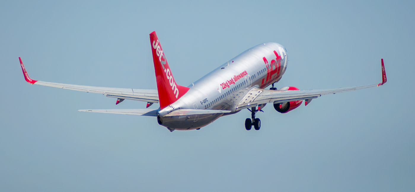 Image: Jet2 is a low-cost British air carrier. (Photo Credit: Adobe Stock / alfonsosm)
