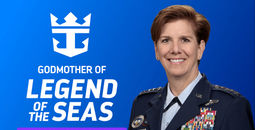 Retired U.S. Air Force Gen. Lori J. Robinson, godmother of Legend of the Seas