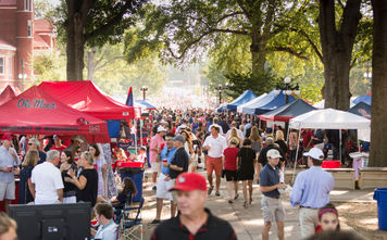 Tailgating at The Grove in Oxford, Mississippi