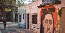 An art mural in Buenos Aires, Argentina