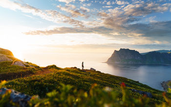 Seaside cliffs in Norway