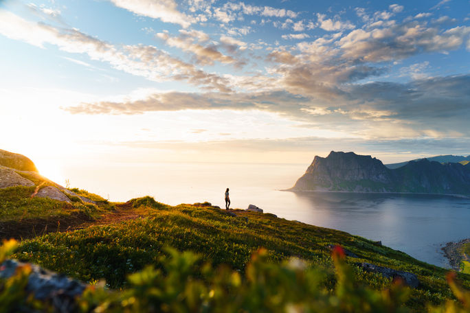 Seaside cliffs in Norway