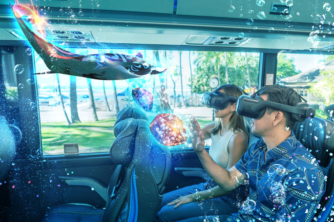 ExploreRide is a new extended reality bus tour that has just been launched in Hawaii. ExploreRide is a new extended reality bus tour that has just been launched in Hawaii.
