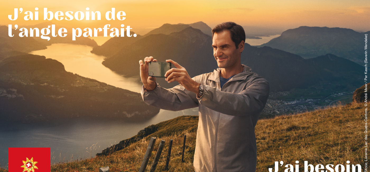 Image: Roger Federer fait équipe avec Suisse Tourisme (PHOTO: courtoisie de Suisse Tourisme)