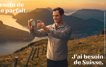Roger Federer fait équipe avec Suisse Tourisme