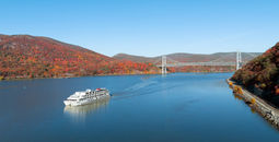 American Cruise Lines sailing on the Hudson River