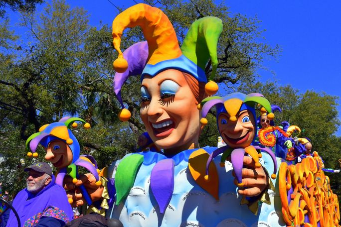 Mardi Gras celebration in New Orleans