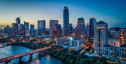 Austin, Texas skyline at sunset