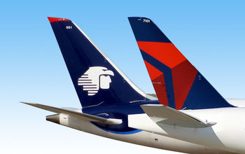 Aeromexico and Delta jet tails