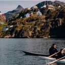Jacob Peter with family member a Greenland Kayak maker and part of HX's new Kalaallit Portraits of Greenland series.