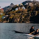 Jacob Peter with family member a Greenland Kayak maker and part of HX's new Kalaallit Portraits of Greenland series.