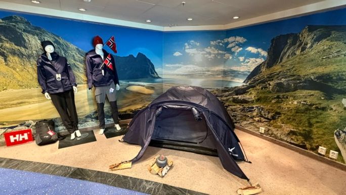 Outdoor gear and expedition equipment available aboard Hurtigruten’s MS Trollsfjord