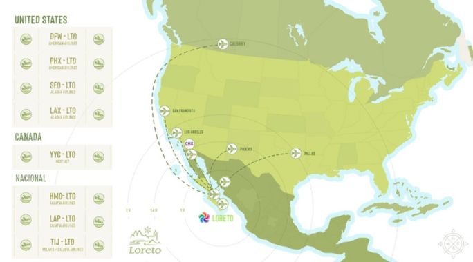 A map of Baja California Sur A map of Baja California Sur