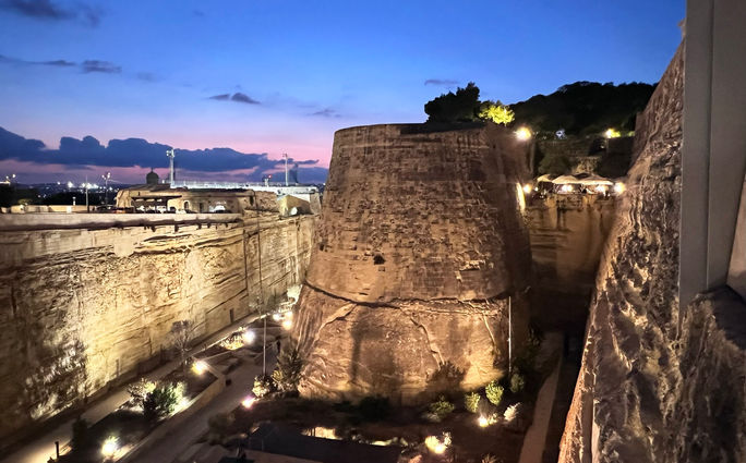 Valletta city walls Valletta city walls