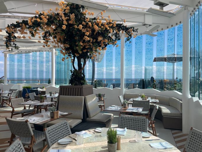 Bora, a new restaurant debuting on Celebrity Xcel