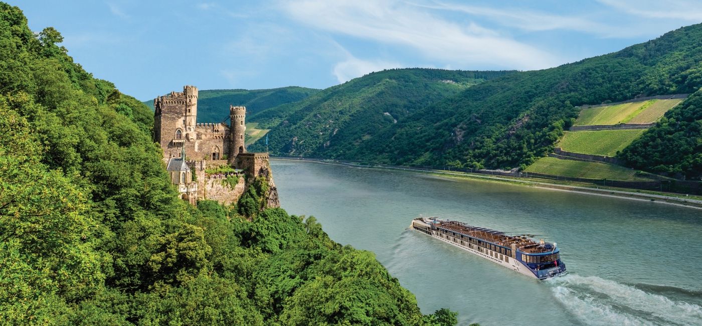 Image: AmaWaterways River Cruise along the Rhine River Gorge. (photo via AmaWaterways) (Photo Credit: (photo via AmaWaterways))