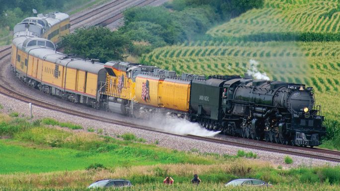 Big Boy 4014, the world’s largest operational steam engine locomotive. Union Pacific, Big Boy 4014, america 250, trains
