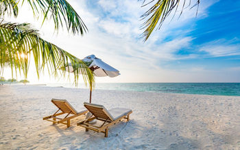 A beach in the Caribbean