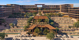 Exterior rendering of the upcoming Grand Hyatt Los Cabos.
