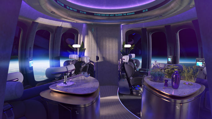 Interior of the Spaceship Neptune capsule