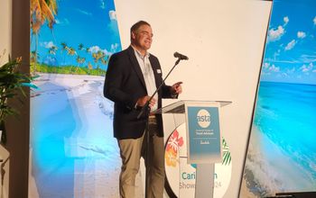 Zane Kirby at ASTA Caribbean showcase in Curacao