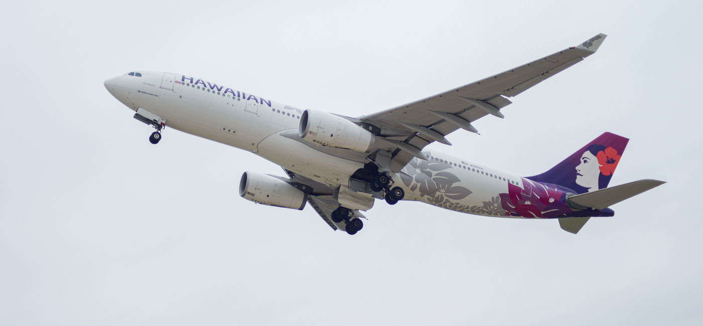 Image: Hawaiian Airlines plane taking off. (Photo Credit: Hawaiian Airlines)