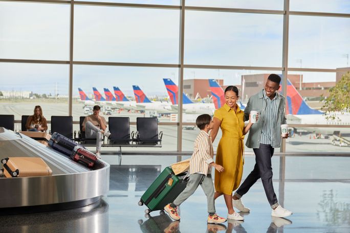 Delta Air Lines teams with Starbucks. Delta Air Lines teams with Starbucks.