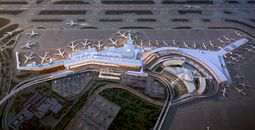 A rendering of JetBlue's Upcoming Terminal 6 at JFK