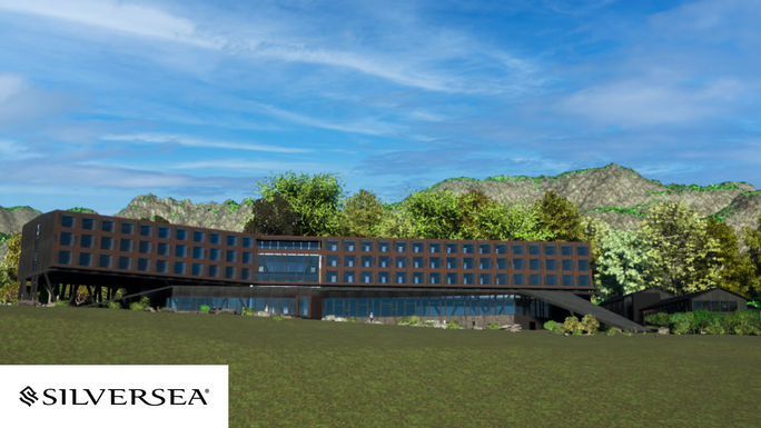 A rendering of Silversea's forthcoming hotel in Puerto Williams, Chile