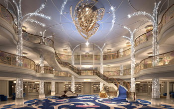 The Grand Hall aboard the Disney Wish