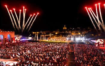 Fireworks in Floriana, Malta