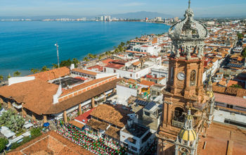 Outlook over Puerto Vallarta, Jalisco, Mexico.