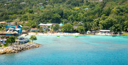 Beautiful coast of Ocho Rios, Jamaica (photo via mikolajn / iStock / Getty Images Plus)