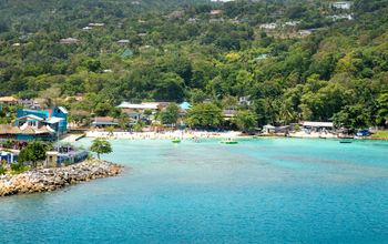 Beautiful coast of Ocho Rios, Jamaica (photo via mikolajn / iStock / Getty Images Plus)
