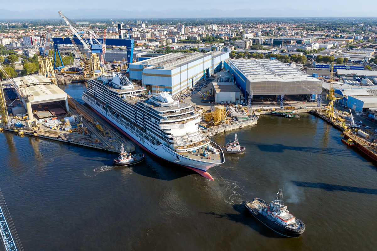 Oceania Sonata Floats Out Ahead of 2027 Debut