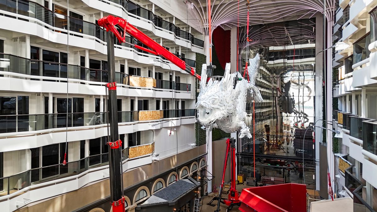 A 39-Foot Dragon Is Taking Flight Aboard MSC World Asia
