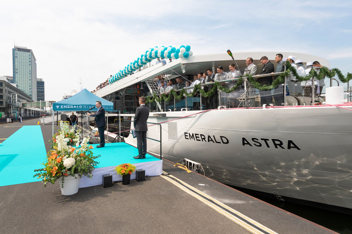 Emerald Cruises & Tours Christens New Ship Emerald Astra in Amsterdam