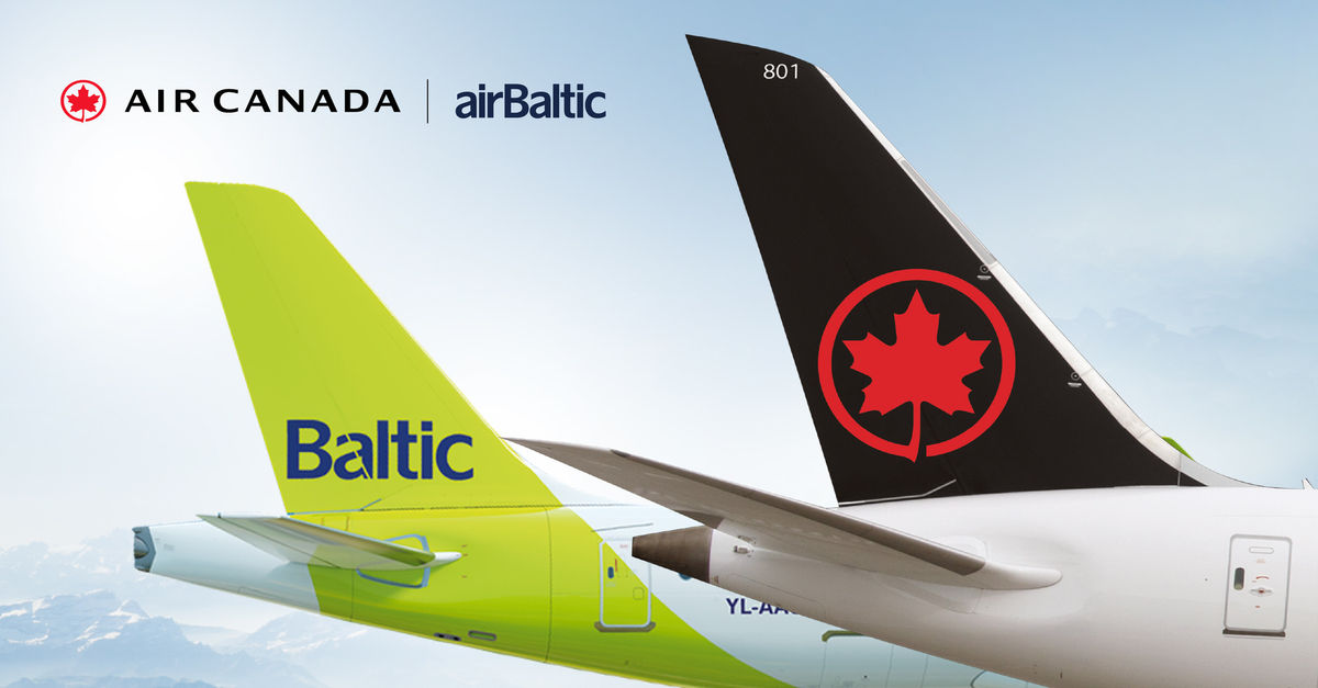 More Northern Europe: Air Canada & airBaltic Announce Codeshare Agreement