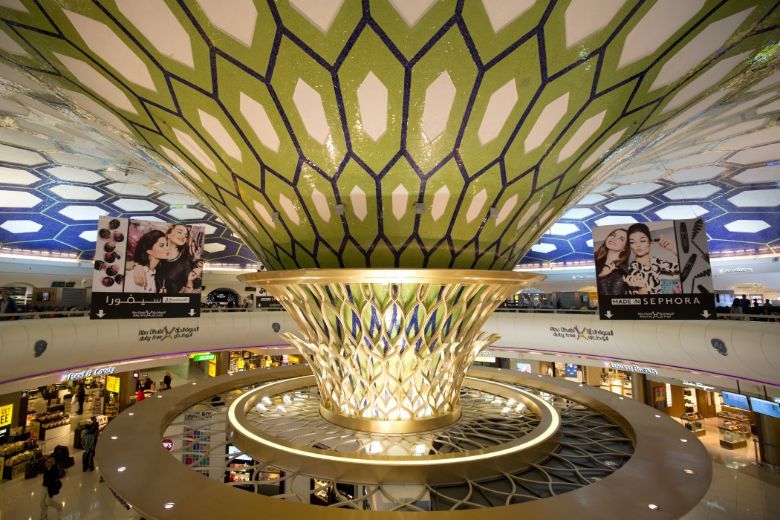 The new Abu Dhabi airport terminal will be able to handle up to 45 million passengers.