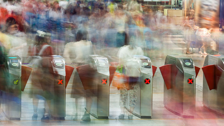 Crowds pouring through turnstiles will move faster thanks to facial recognition.