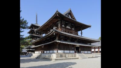 The centuries-old architectural craftsmanship can be seen in structures such as Horyuji (pictured), a World Heritage Buddhist temple in Nara Prefecture, western Japan.