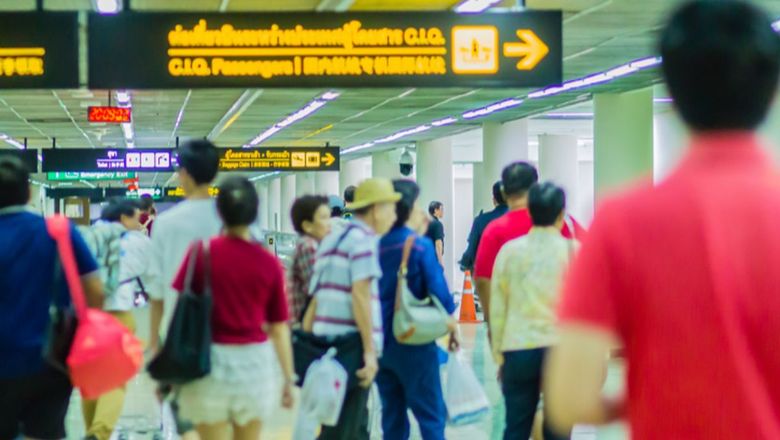 Fewer Chinese visitors arriving in Bangkok.