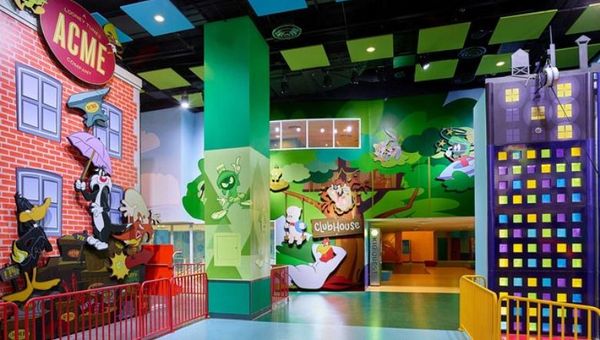 It's a children's world at themed wonderlands like Warner Bros Fun Zone.