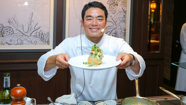 Chef Tommie Lee, better known as French Papa from Netflix's Culinary Class Wars, shares culinary tips during a live cooking demonstration aboard Genting Dream. Chef Tommie Lee, better known as French Papa from Netflix's Culinary Class Wars, shares culinary tips during a live cooking demonstration aboard Genting Dream.