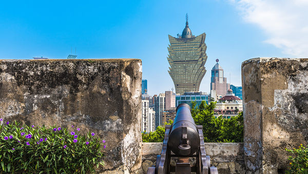 Macao’s Monte Fort provides stunning panoramic views of the city and stands out as an example of 17th century military architecture. Macao’s Monte Fort provides stunning panoramic views of the city and stands out as an example of 17th century military architecture.