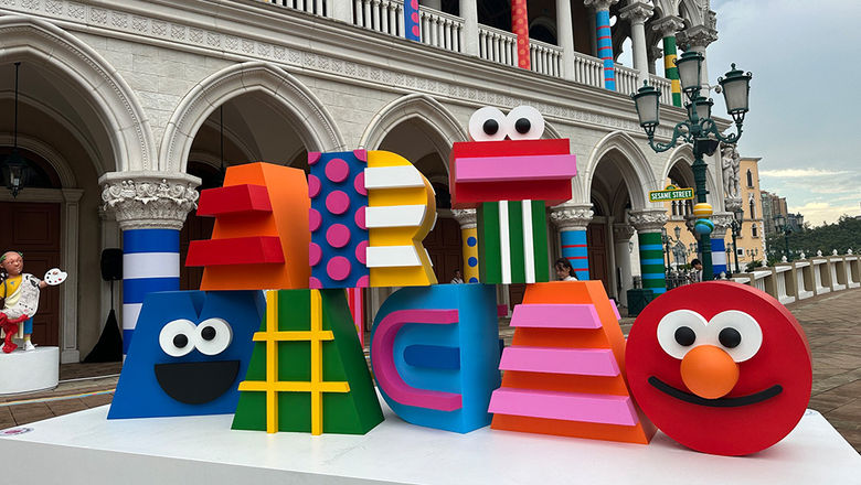 As part of Art Macao, the colourful Craig & Karl installation playfully incorporated beloved Sesame Street characters.