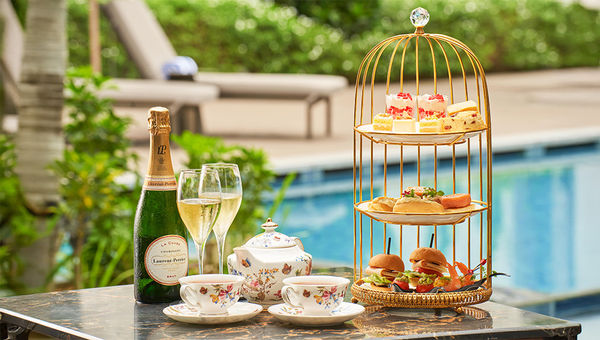 The Barracks Hotel Sentosa’s The Living Room serves an elegant afternoon tea with delectable sweet and savoury bites, paired with free-flow champagne, in a charming heritage setting. The Barracks Hotel Sentosa’s The Living Room serves an elegant afternoon tea with delectable sweet and savoury bites, paired with free-flow champagne, in a charming heritage setting.
