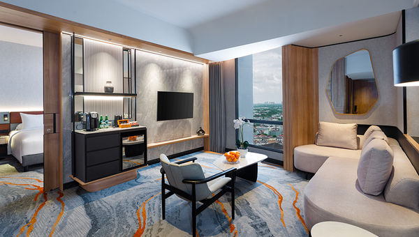 Convention venues come complete with daily living and wellness amenities. Pictured: Harris Hotel & Convention Serponga